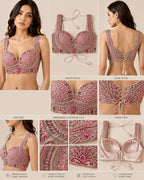 Blush Pink Pre-Draped Saree with Embroidered Blouse